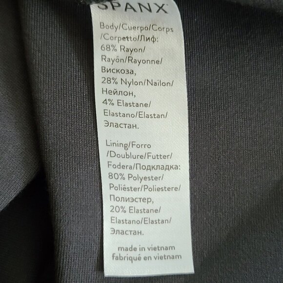 Spanx Ankle Ponte Leggings Sz 1X Pepper Gray Pullon Slimming Straight Leg NWT - Picture 8 of 12